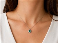 Collier Recarlo Femme in Or Smeraldo 0.84 Ct XD 649/BS2 - XD 649/BS2